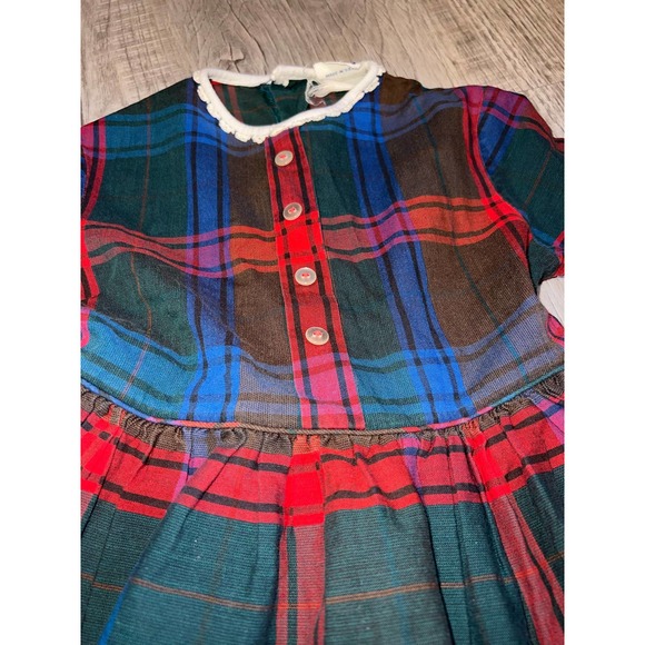 Vintage Cinderella Brand Christmas Plaid Dress toddler - Picture 4 of 8